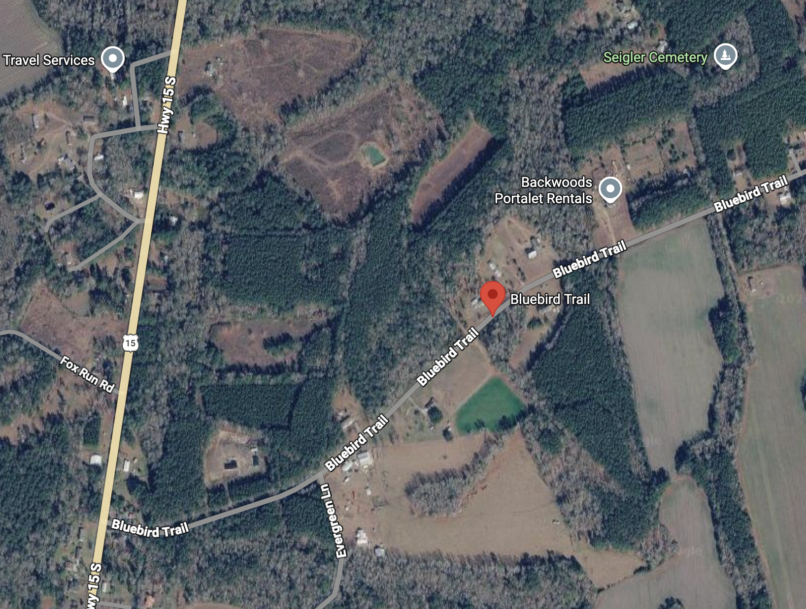 Bluebird Trail location map